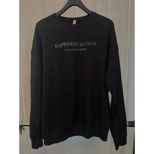Men’s Jonas Brothers Black Happiness Begins Tour Sweatshirt Size X-Large
